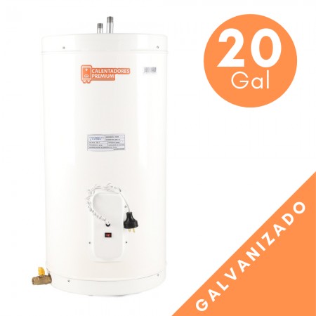 Calentador De Acumulacion De Agua Electrico 20 Galones Boiler Con Capsula En Acero