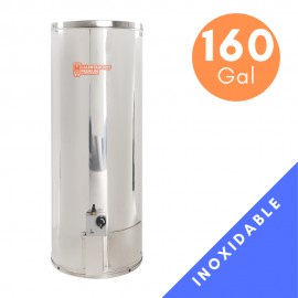 Calentador De Agua Industrial A Gas 160 Galones  De acumulación Capsula Inoxidable