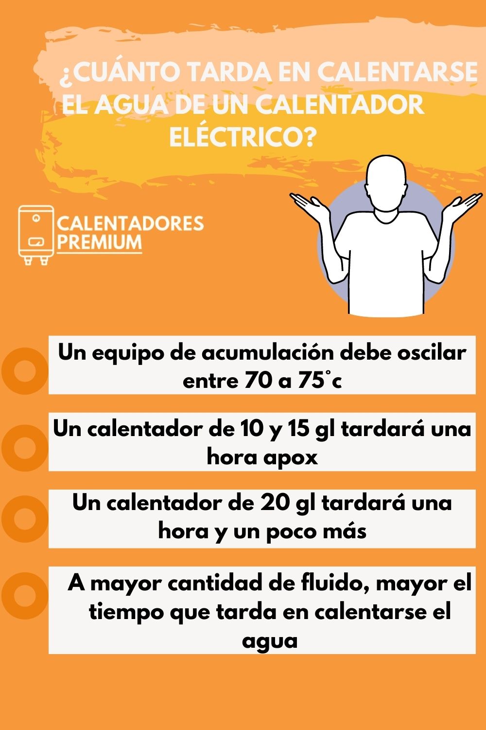 dolor No hagas Innecesario Cuánto tarda en calentarse el agua de un calentador eléctrico? -  Calentadores Premium