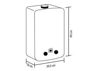 Calentador Haceb de Paso a Gas de 10 Litros Tiro Forzado - Calentadores  Premium