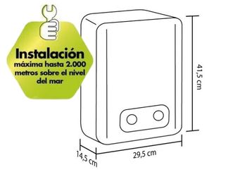 Calentador Haceb de Paso a Gas 5.5 Litros Tiro natural